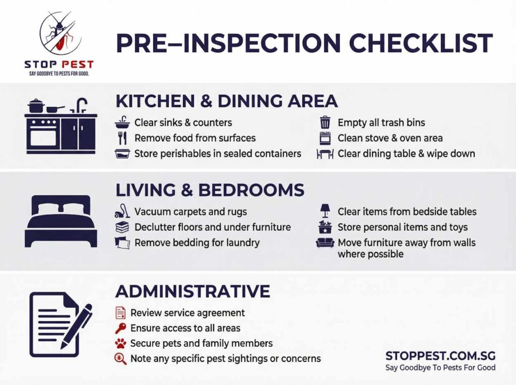 hdb pest control checklist