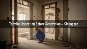 Termite inspection before renovation Singapore HDB timber pest specialist